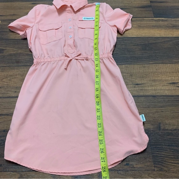 Magellan Outdoors Girls Summer Fishing Dress Sz M (8-10) Coral Color - Picture 3 of 8